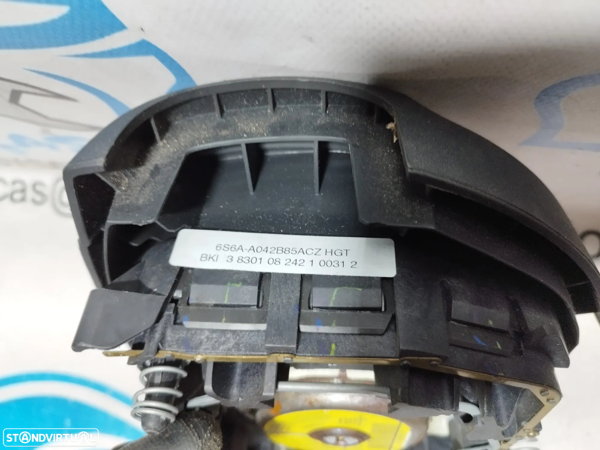 AIRBAG VOLANTE GUIADOR FORD FIESTA V 5 MK5 FUSION JU 2S6AA042B85 2S6AA042B85AC 2S6A-A042B85-AC - 3