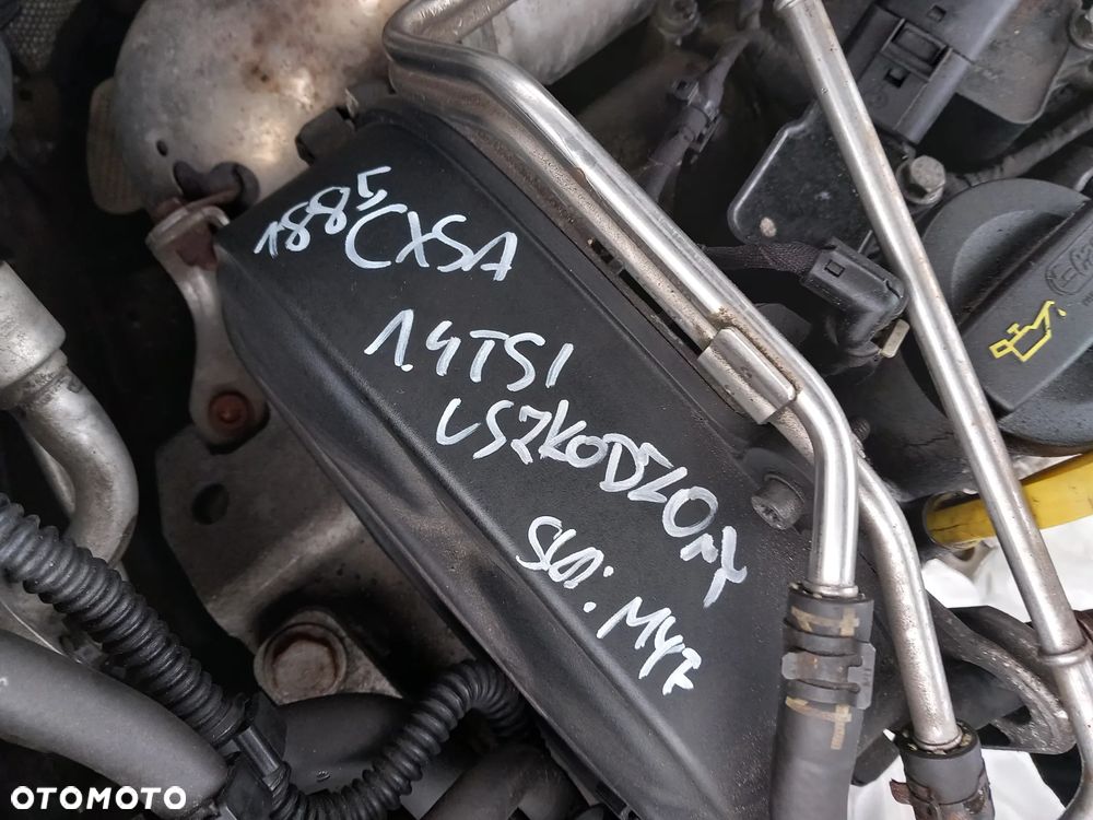 VW GOLF VII SILNIK 1.4 TSI BENZYNA !!! USZKODZONY NA CZĘŚCI !!! OZNACZENIE: CXSA - 2