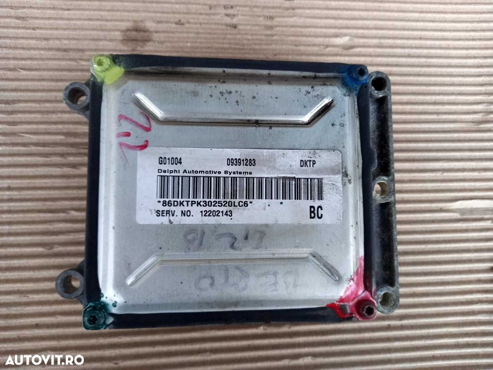 Opel Astra G H  Zafira A B Vectra B Bertone, calculator ECU - 7