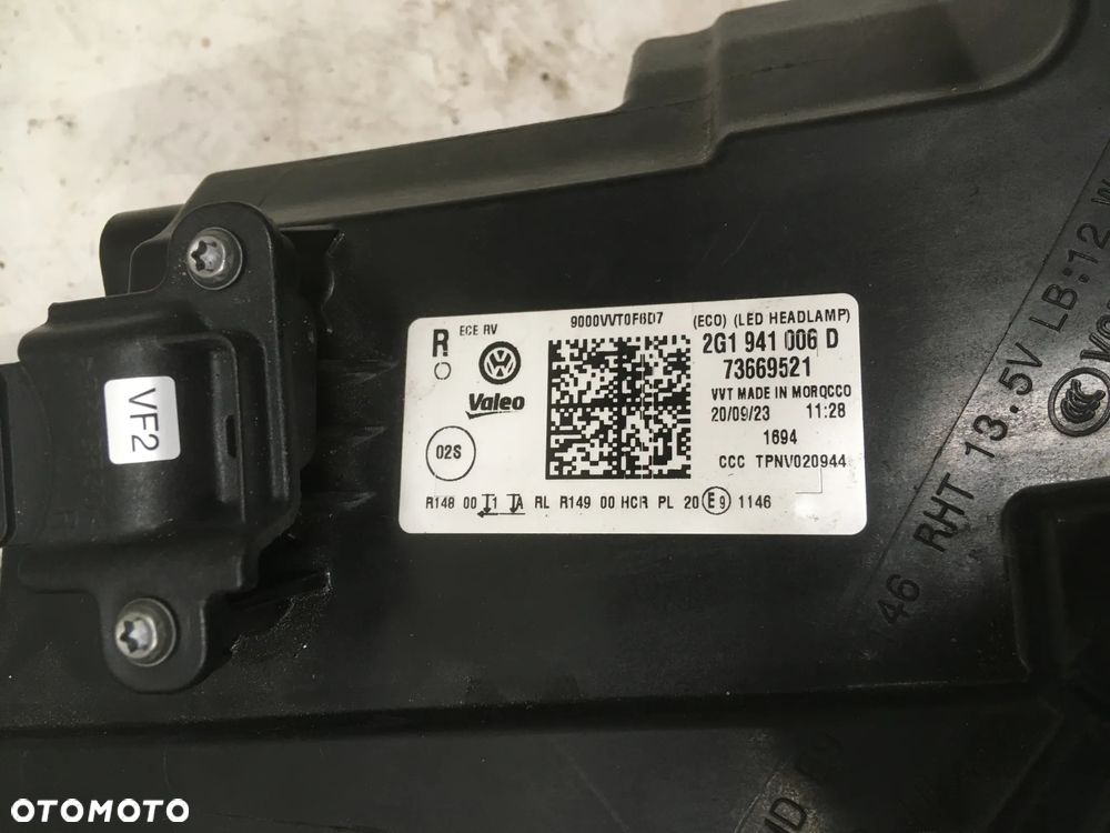 LAMPA PRAWA REFLEKTOR PRAWY FULL LED VW POLO VI 21- 2G AW1 LIFT 2G1941006D - 5