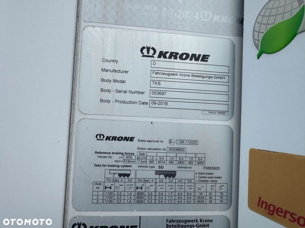 Krone Chłodnia ,Multitemp. 2 komory,Thermo King SLXi Spectrum - 37