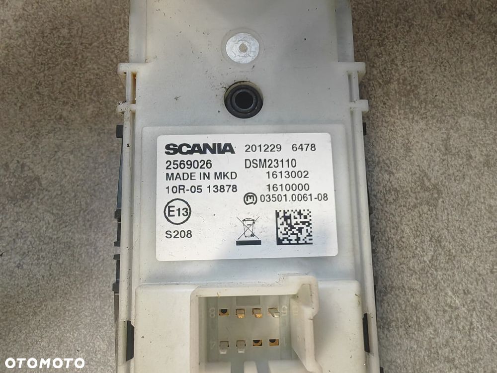 SCANIA R S PANEL STEROWNIK SZYB LUSTEREK 2569026 - 2