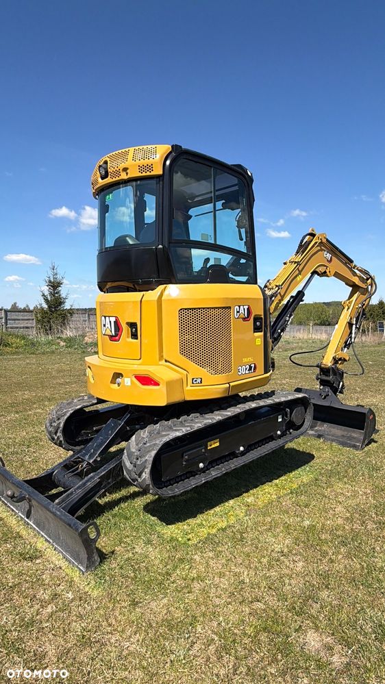 Caterpillar Minikoparka Cat 302.7 3xłyżki Skarpowa hydrL\P dodatkowe linie hydrauliczne szybkozłącze Gąsienice jak Nowe WIDŁY WIERTNICA za dopłatą - 11