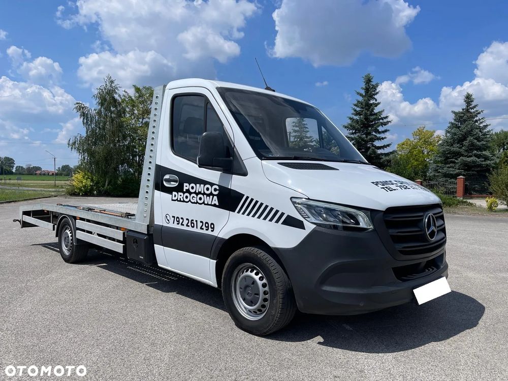 Mercedes-Benz Sprinter W907 2.2 CDI 163 Km Automat 7G-Tronic 2020 ROK Klima Led Hak Najazd 4.60 M Super stan Gotowy do Pracy Bardzo ładny - 2