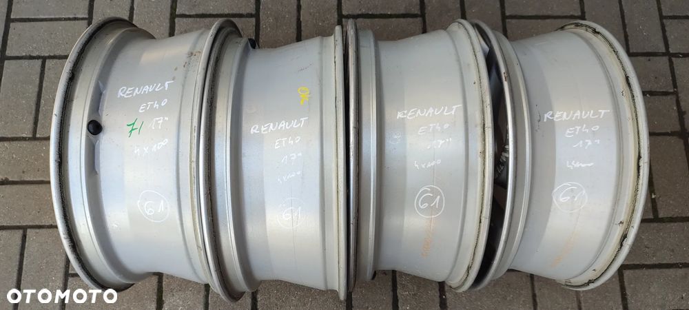FELGI ALUMNIOWE 4x100 6.5Jx17 CALI ET40 fi 60 8967R RENAULT KADJAR SCENIC CLIO KOMPLET 4 SZTUKI - 13