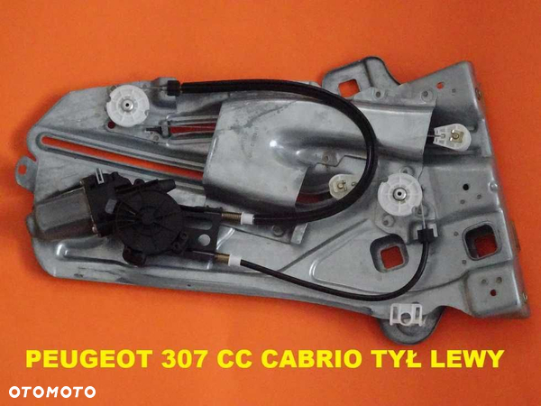Podnośnik Mechanizm Szyby Peugeot 307 CC Cabrio Tył Lewy (1b2a)
