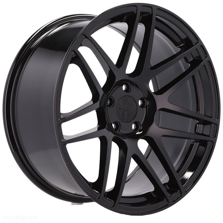 4x Felgi 19 9+10 m.in. do BMW 5 E34 E39 E60 E61 6 E63 E64 7 E32 E38 E65 Czarne HAXER - HX020 (SSA04) - 9