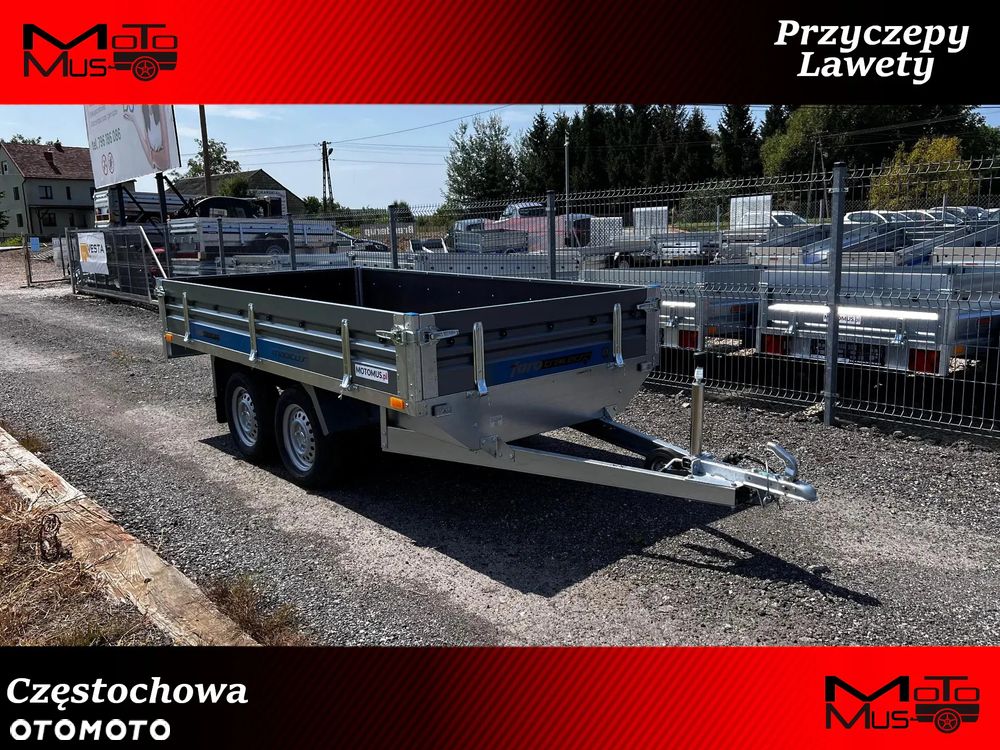 Faro Przyczepa Faro Magicus 3x15 2oś koła pod spodem burty sklejka Częstochowa dostawa - 1