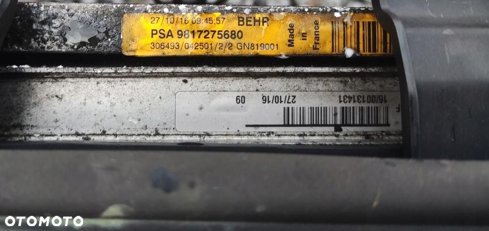 KOMPLET CHŁODNIC WENTYLATOR PEUGEOT 3008 II 1.6 E-HDI 2016-2020 - 13