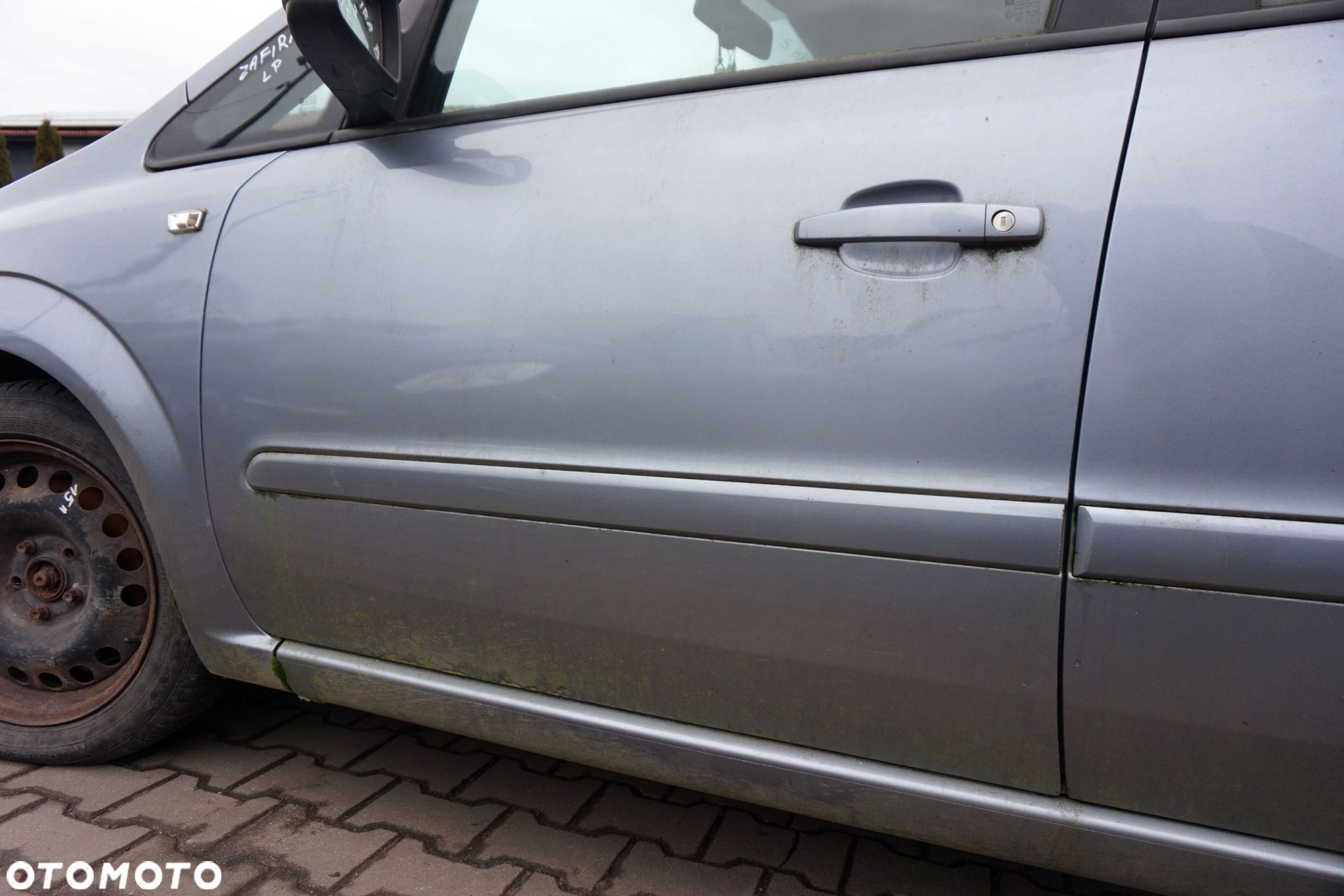 DRZWI PRZEDNIE LEWE ZAFIRA B Z163  SZARY OPEL 2005-2008 - 3