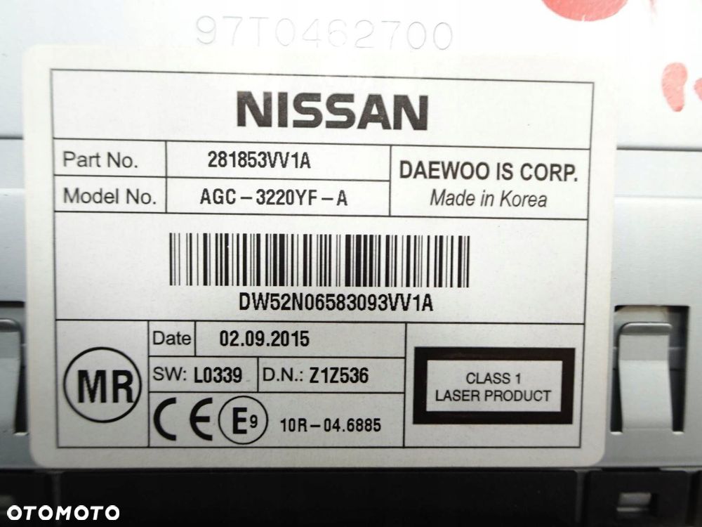 radio cd nissan note e12 281853vv1a - 8