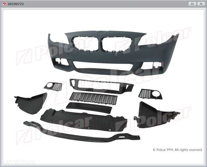 Bara de protectie (bara fata) BMW F10/F11 2009-2013 M-TECH 899 LEI - 1