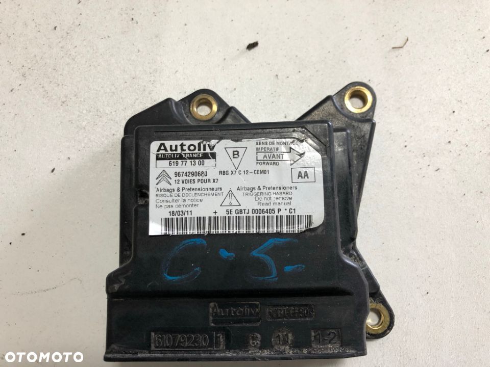 CITROEN C5 X7 SENSOR AIRBAG 9674290680 - 2