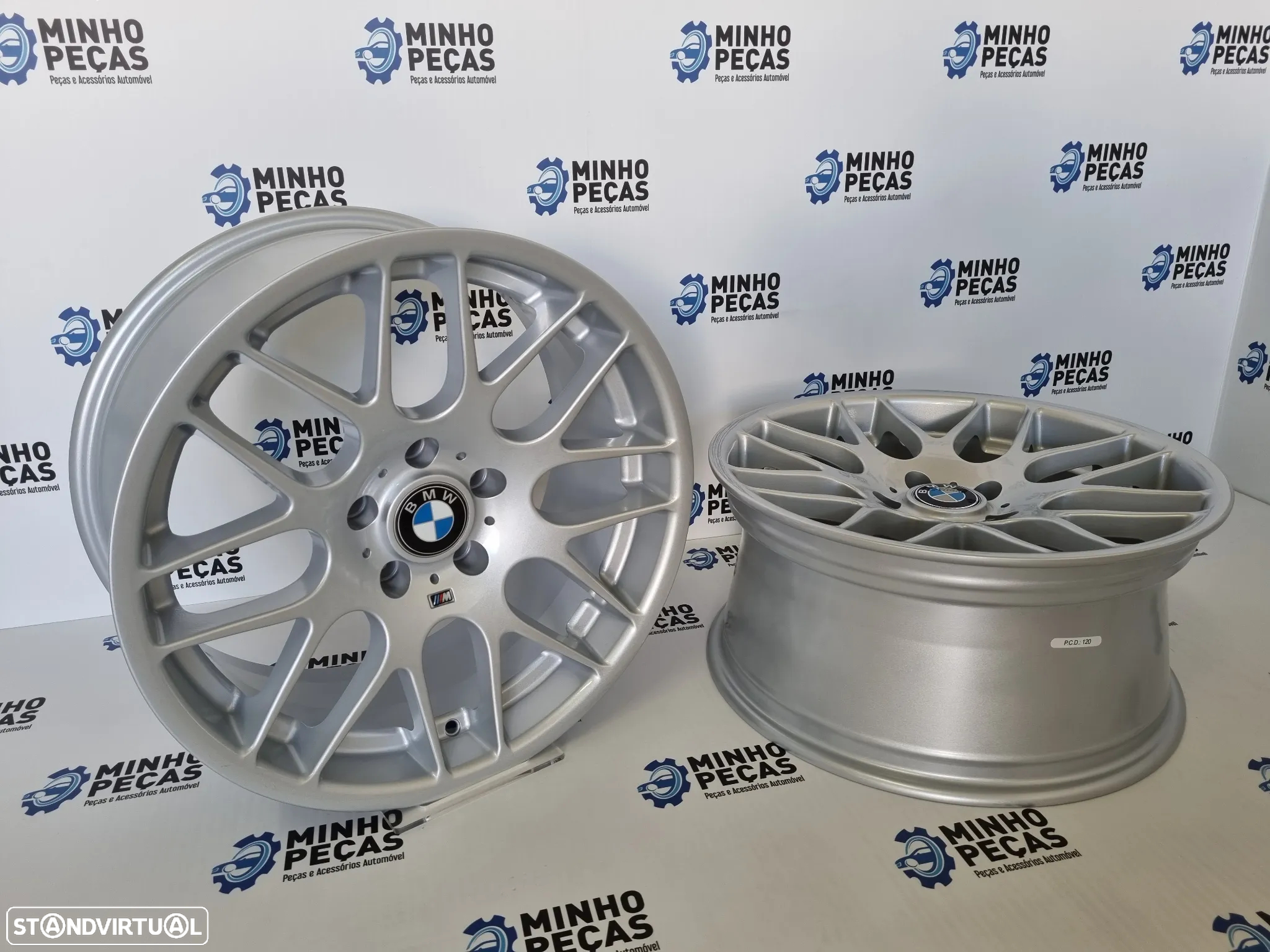 Jantes Look BMW M3 E46 CSL em 18 Hyper Silver - 6
