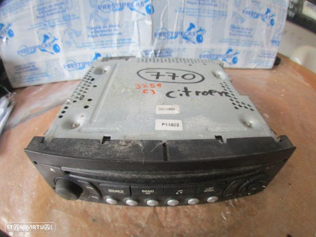 Radios 96766518XT00  CITROEN C3 2 FASE 1 2011 1.4HDI 70CV 5P PRETO CONTINENTAL / ORIGINAL RD4N1M-03 - 2