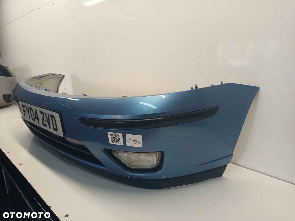 ^ ZDERZAK PRZÓD PRZEDNI FORD FOCUS MK.1 1 I BŁĘKITNY LIFT FL HALOGENY - 2