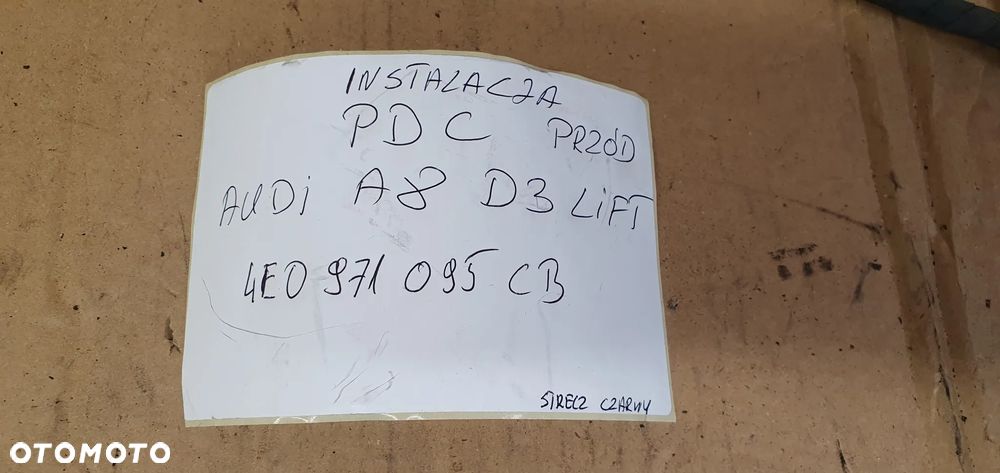 Wiązka instalacja czujników PDC zderzaka przód Audi A8 D3 Lift 4E0971095CB - 11