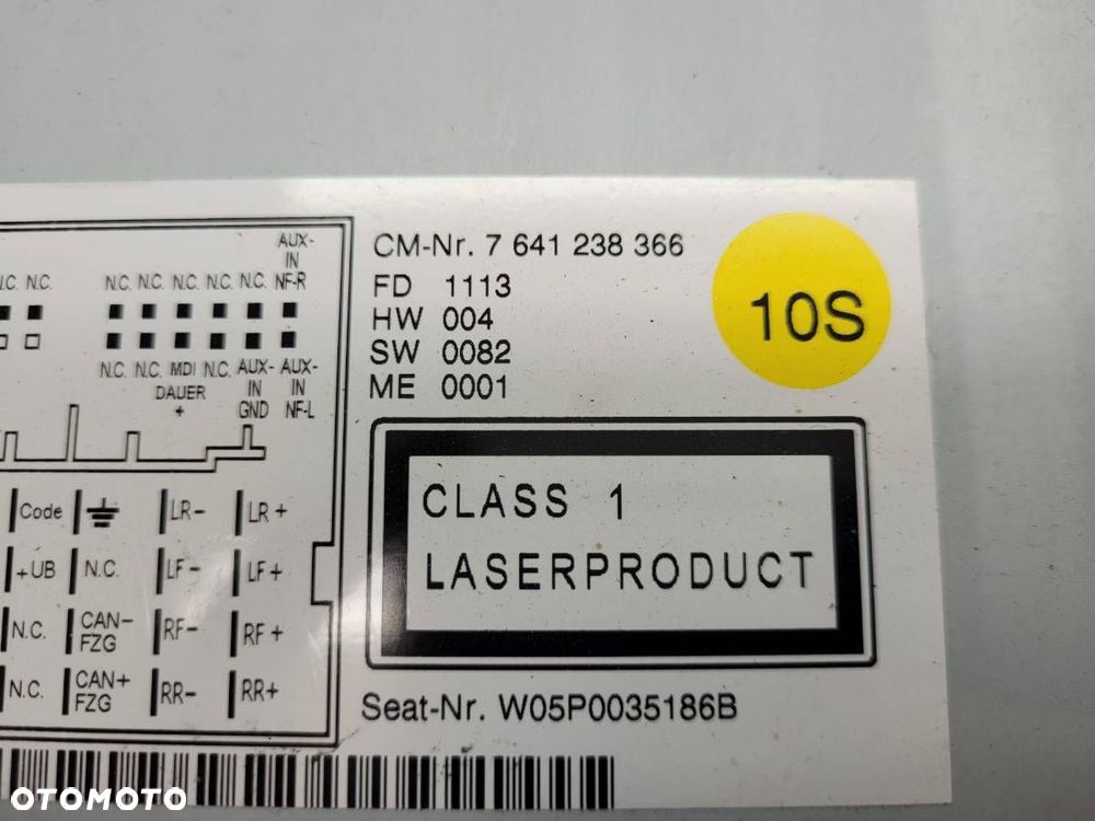 RADIO ODTWARZACZ CD SEAT ALTEA LIFT LEON 5P0035186B - 11