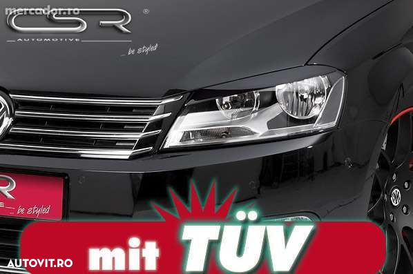 Pleoape faruri pentru  VW Passat B7 SB142  CALITATE PREMIUM ⭐️⭐️⭐️⭐️⭐️ - 1