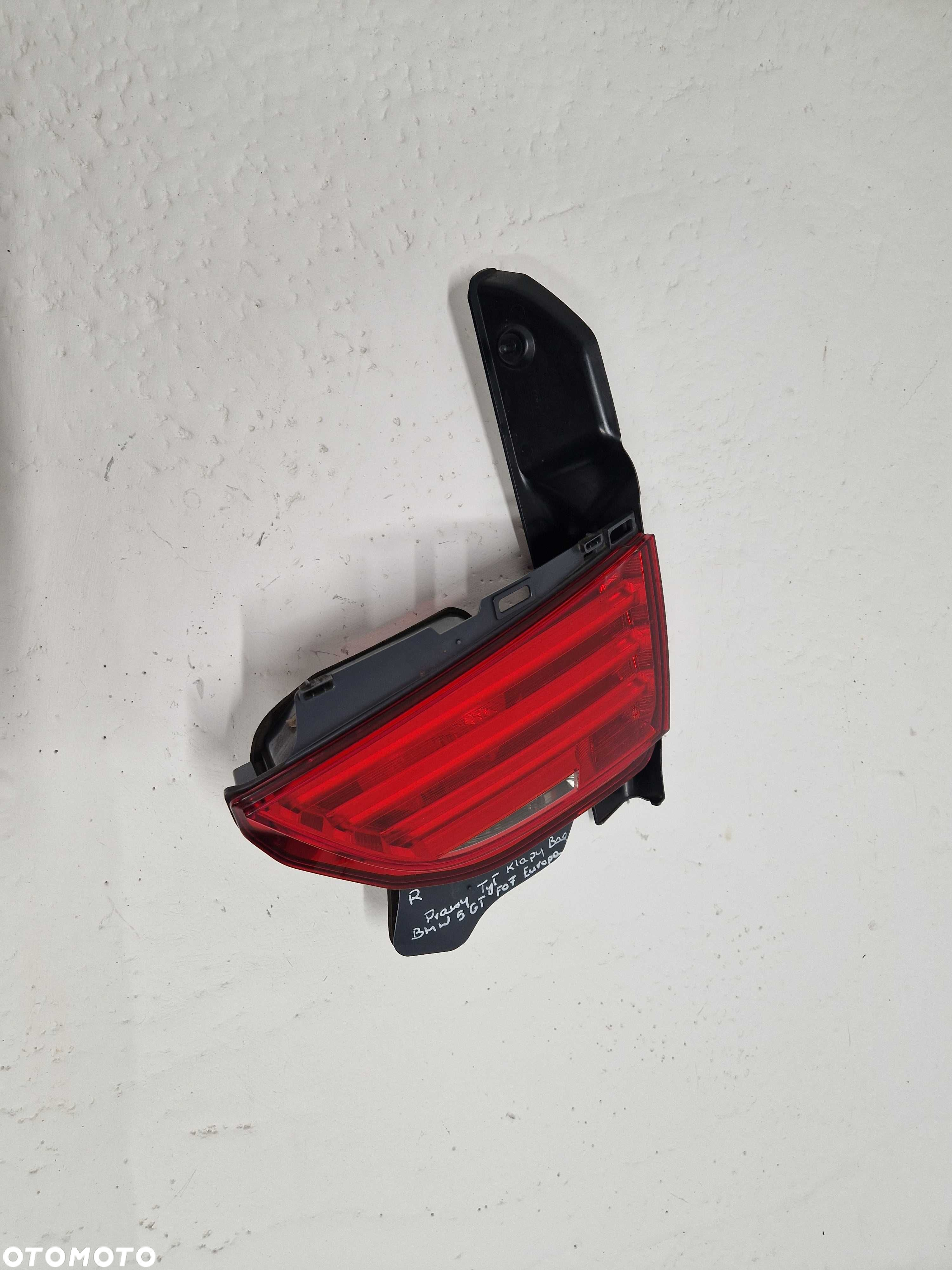 Tylna Tył Prawa Lampa w Klapę Bagażnika LED BMW 5 GT F07 Europa - 4