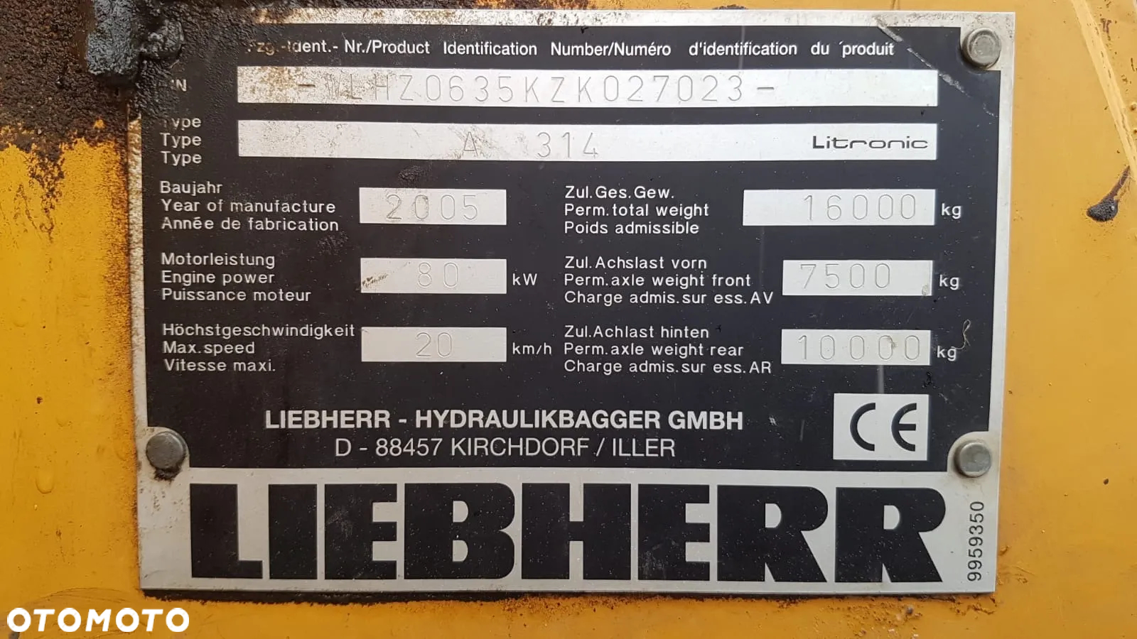 Liebherr A 314 Litronic - 3