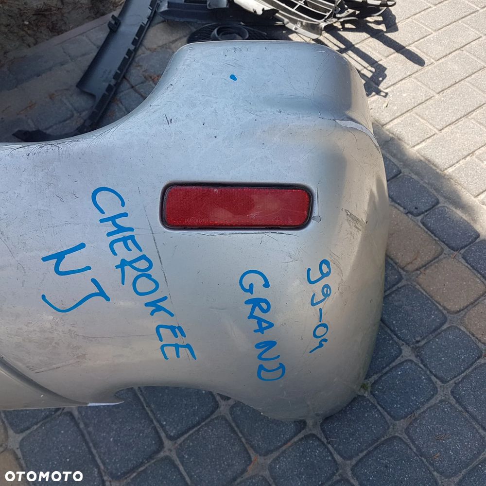 JEEP GRAND CHEROKEE 99-04R WJ nakładka ślizg mocowanie nakładka odblask ZDERZAK TYŁ TYLNY zderzak ŚLIZG odblask jeep grand cherokee WJ - 2