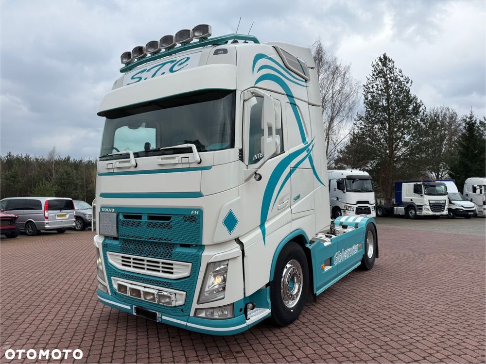 Volvo FH 500 *GLOBETROTTER* NA PODUCHACH* KLIMA POSTOJOWA* NAVI* LODÓWKA* KOŁA NOWE* XENON* HYDRAULIKA DWUOBWODOWA* OBSZYTY ŚRODEK* Z FRANCJI - 1