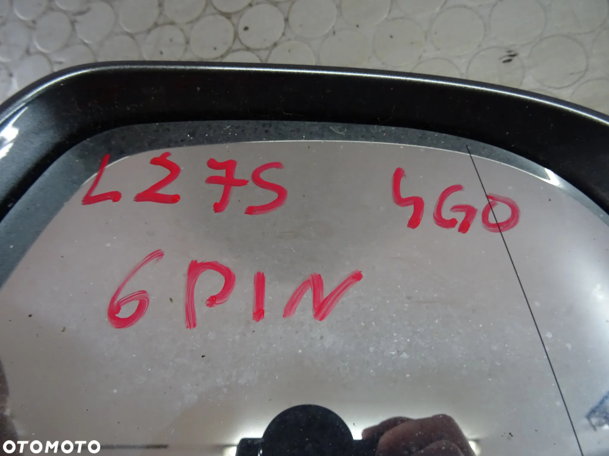 4G1857410AM 6 PIN LZ7S lusterko prawe Audi A6 C7 czesci - 3