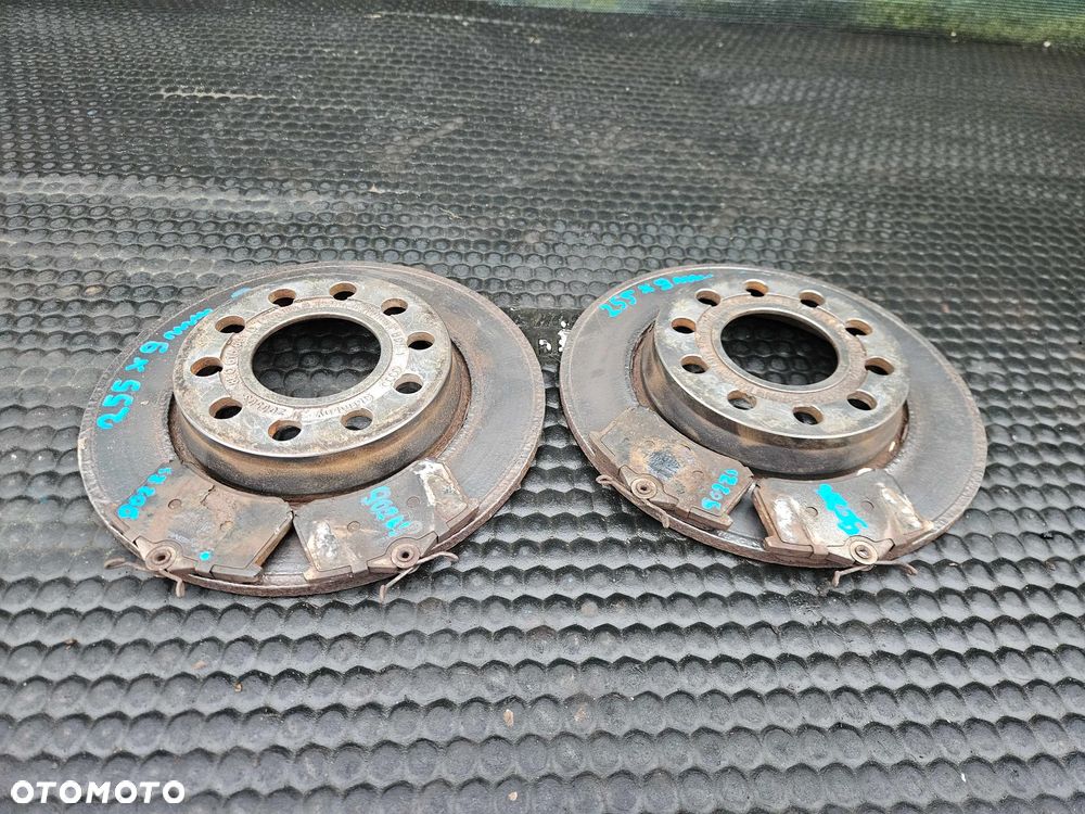 Tarcze Tarcza 8E0615601D 255mm 5x112 Klocki Hamulce Tyl Tylne Audi A4 B6 B7 Oryginalne - 2