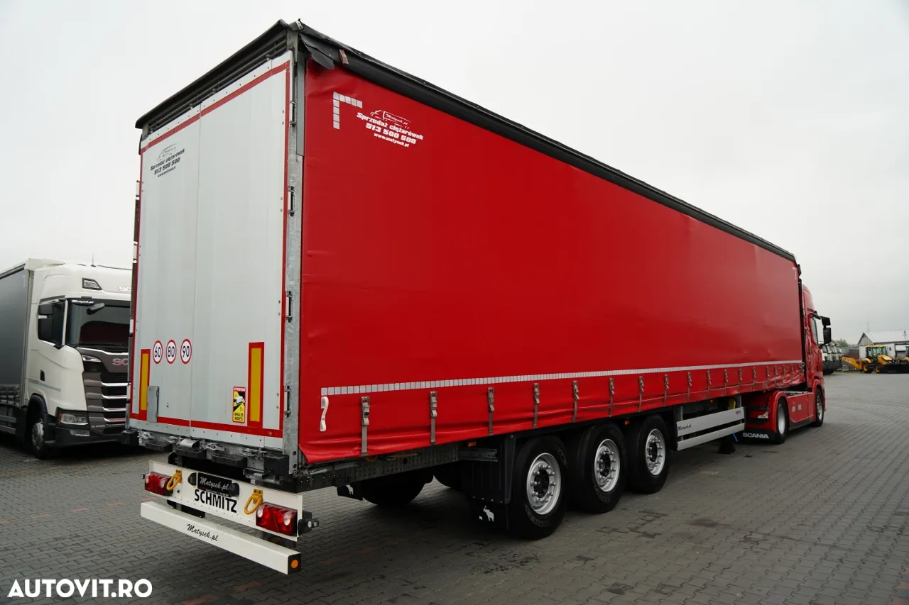 Scania R 450 / KIT / + SCHMITZ / CORTINĂ STANDARD / AXĂ RIDICABILĂ / ACOPERIȘ RIDICABIL / 2022 RIDICABIL - 4
