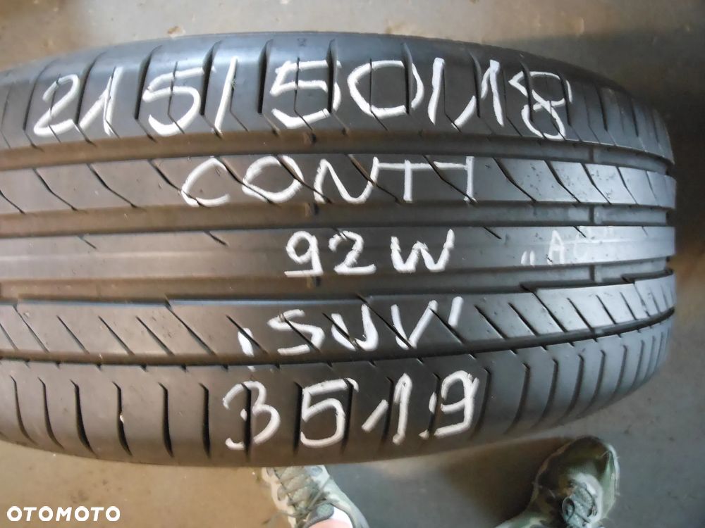 OPONY 215/50R18 CONTINENTAL CONTI SPORT CONTACT 5 SUV DOT 1821 / 3519 7.4MM - 2