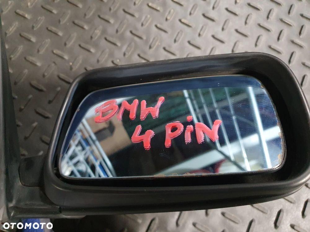 BMW E34 E36 E39 E46 LUSTERKO ZEWNĘTRZNE PRAWE ELEKTRYCZNE 4PIN E10117351 CZARNE MATOWE - 3