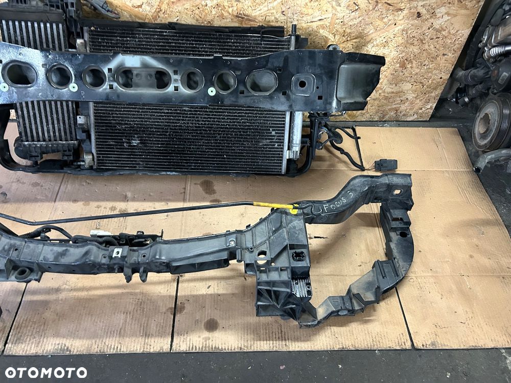 Ford Focus mk3 lift 2014- pas przedni kompletny 1.0 ecoboost chłodnice belka wzmocnienie kierownice powietrza - 5