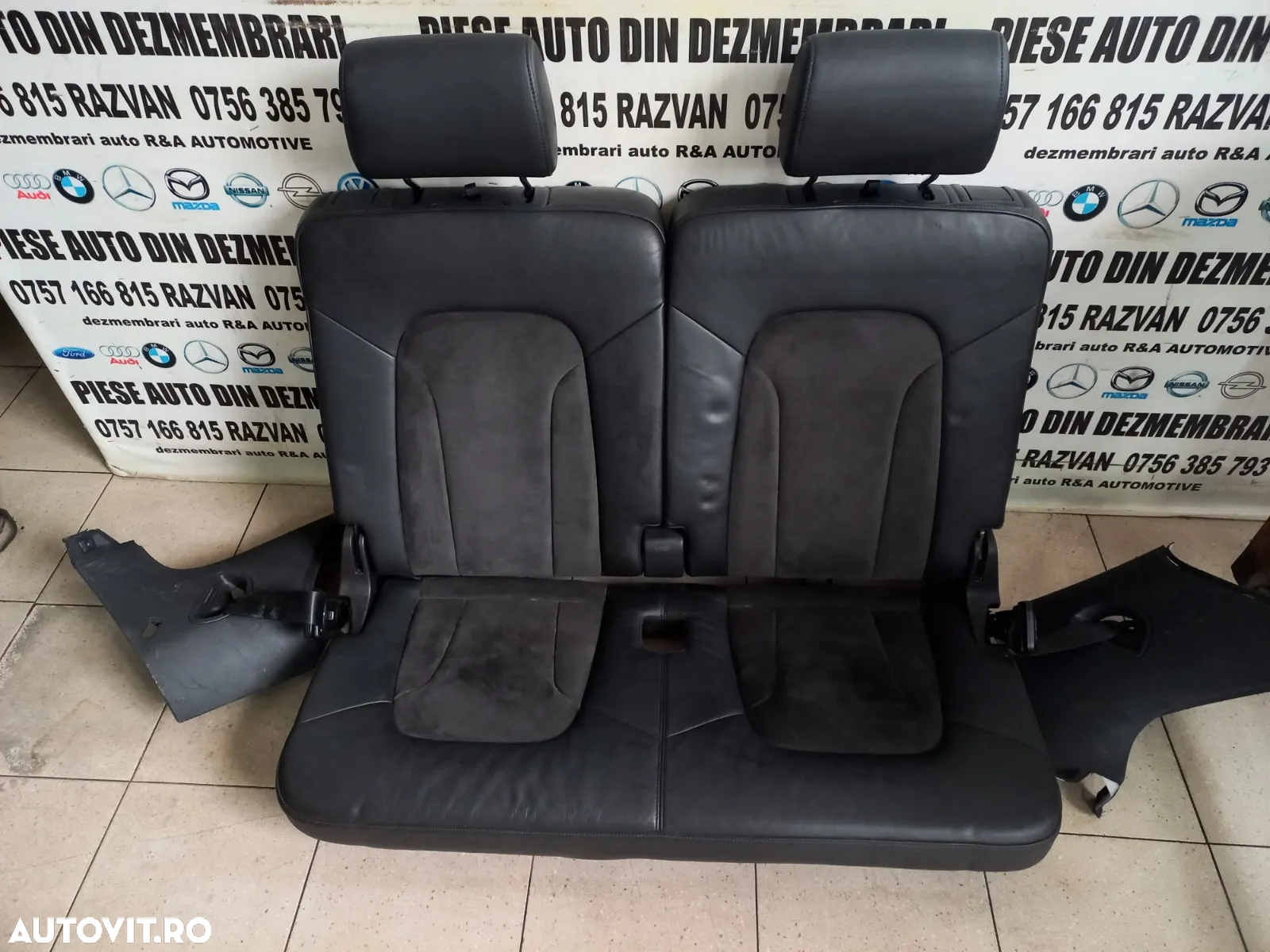 Scaune Spate Bancheta Locurile 6 Si 7 Din Piele Audi Q7 4L An 2006-2007-2008-2009-2010-2011-2012-20 - 3