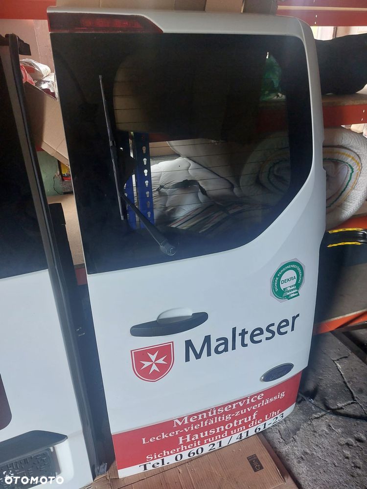 Drzwi boczne PRAWE przesuwne kpl. TRANSIT CUSTOM LIFT IDEALNE 2022 białe w kolor - 7
