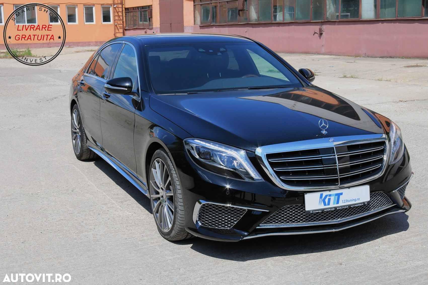 Pachet exterior Bara Fata cu Praguri Laterale Mercedes S-Class W222 (2013-06.2017)- livrare gratuita - 9