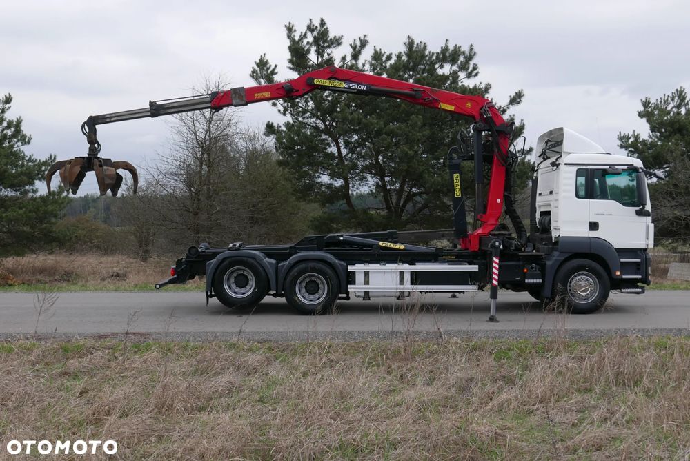 MAN MAN TGS 28.440 6X2 TGA + PALFINGER EPSILON PALIFT HAKOWIEC Z HDS Z DŹWIGIEM DO ZŁOMU KONTENERÓW ODPADÓW - 12