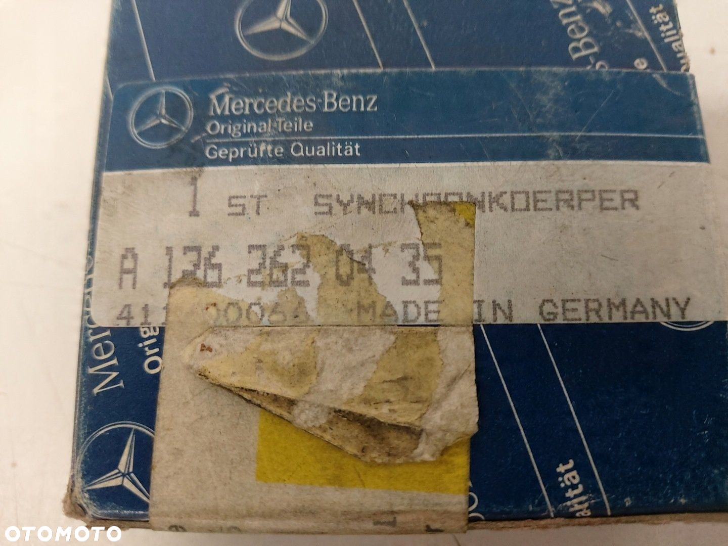 MERCEDES ŁOŻYSKO SKRZYNI BIEGÓW 717 A1262620435 - 2