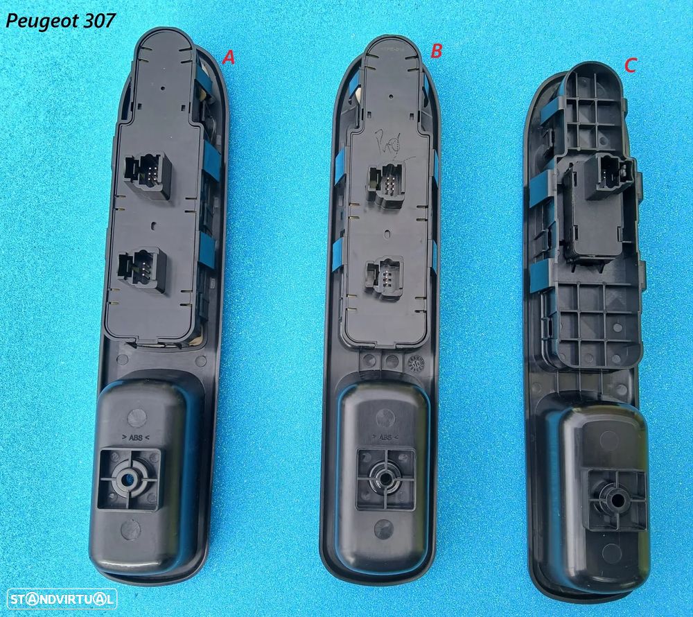 Comando botão interruptor dos vidros Peugeot 207 307 406 407   NOVO - 8