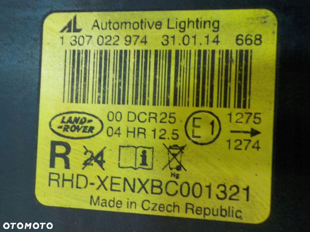 RANGE ROVER L322 4.4 V8 04r 5D XENON lampa prawa przod 1307022974 - 6