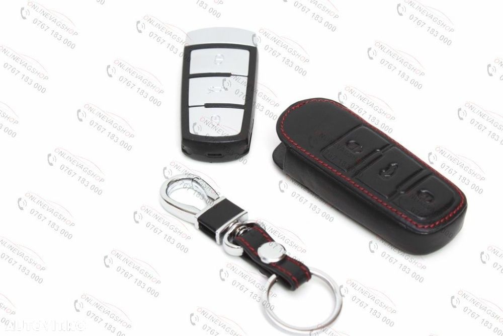 Husa piele pentru cheie VW Passat 3C,B6,B7, Passat CC - 1