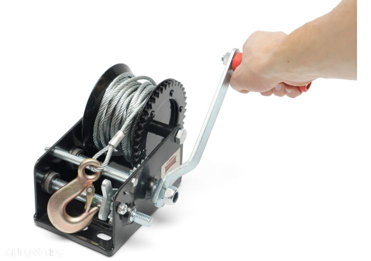 Troliu manual cablu otel sau chinga Dragon Winch de 2500 lbs (trage 1133kg) - 7