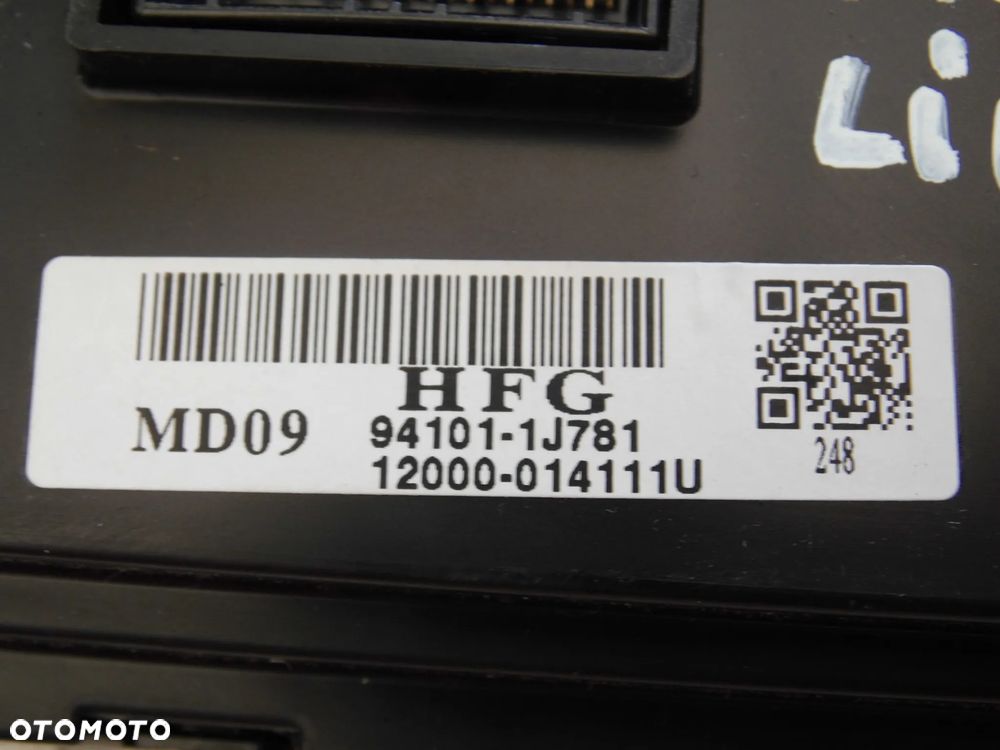 PANEL WYŚWIETLACZ RADIA ZEGARA HYUNDAI I20 LIFT ORYGINAŁ - 5