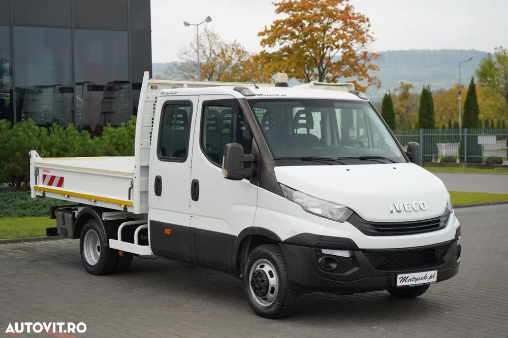 Iveco DAILY 35-140 / BASCULATOR / CU TRACȚIE MÂNĂ / DOUĂ TRACȚII / MANUAL / 6 LOCURI / - 14