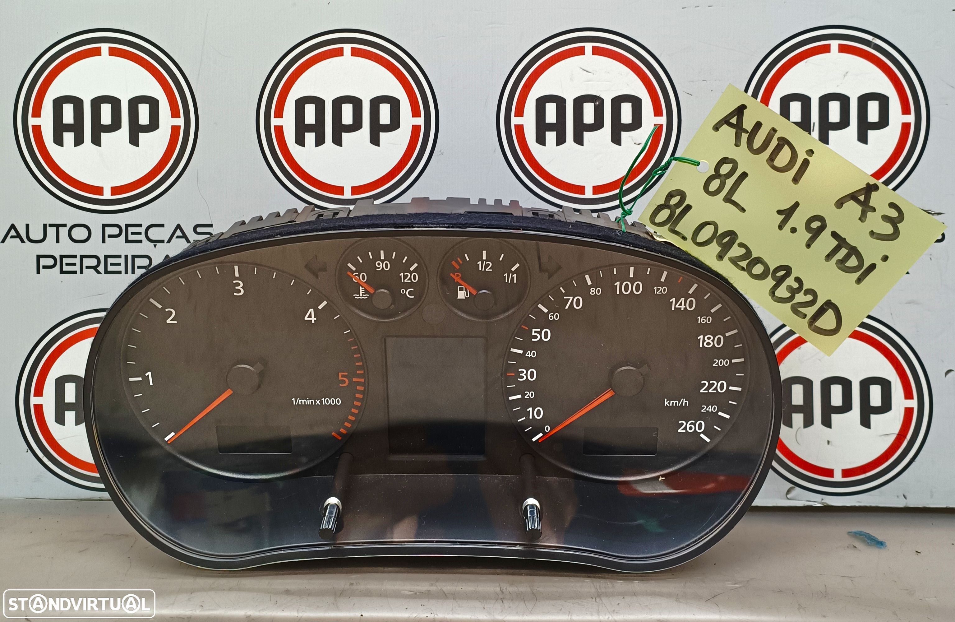Quadrante Audi A3 8L TDI, referência: 8L0920932D. - 1