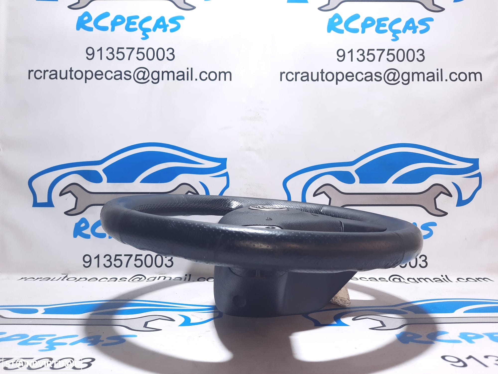 VOLANTE GUIADOR COMPLETO OPEL 13175440 9186750 OPEL VECTRA C Z02 PELE PERFURADA COMANDOS MULTIFUNÇÕES AIRBAG - 2