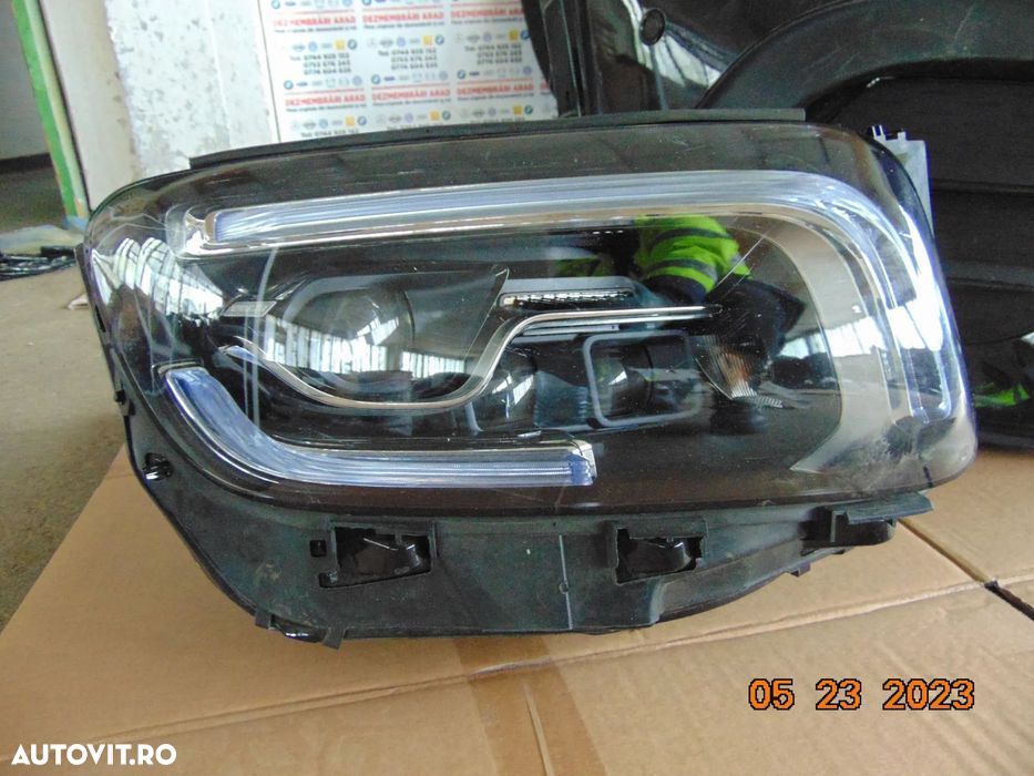 Fata completa Mercedes GLB X247 AMG capota bara fata aripi faruri trag - 7