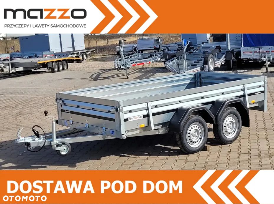 Brenderup Dostawa przyczepa 2-osiowa 304x153x40cm DMC750kg WYSOKA WZMOCNIONA BURTA - 1