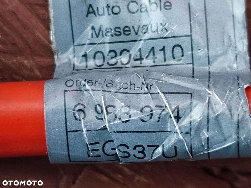 BMW E82 / E84 / E88 / E90 / E90 LCI / E91 / E91 LCI / E92 / E92 LCI. ORYGINALNA KOMPLENA KLEMA PLUSOWA O NR: 6 988 974 / 9 217 031 / 6 938 495 OEM. W BARDZO DOBRYM STANIE TECHNICZNYM. - 9