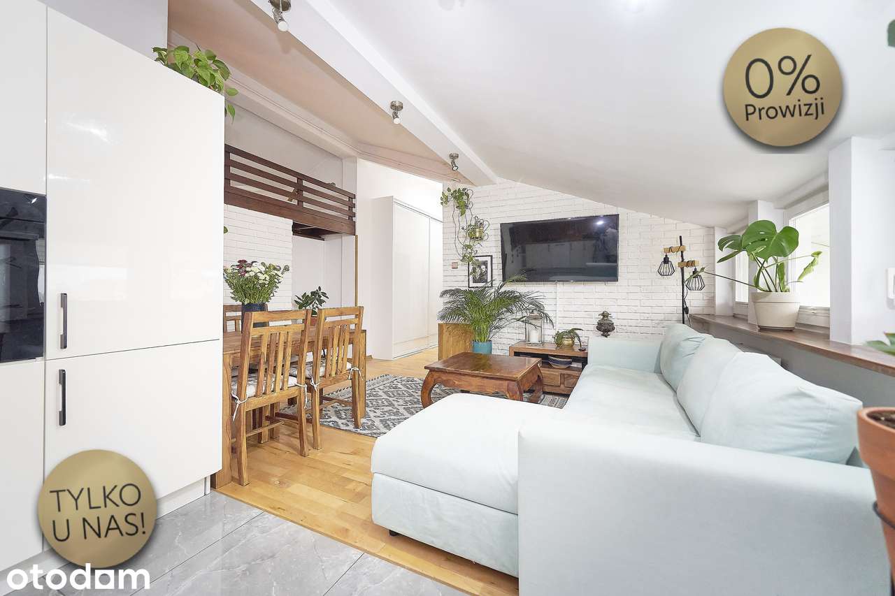 3 pokoje | 46,5 m² | 2 sypialnie lub gabinet | Garaż | Bielany